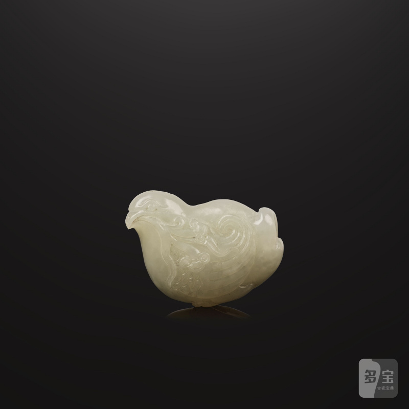 元或更晚 玉鏤雕花鳥紋珮 及 清 玉鳥銜靈芝珮 | DEUX GROUPES EN JADE SCULPTÉ - 图16